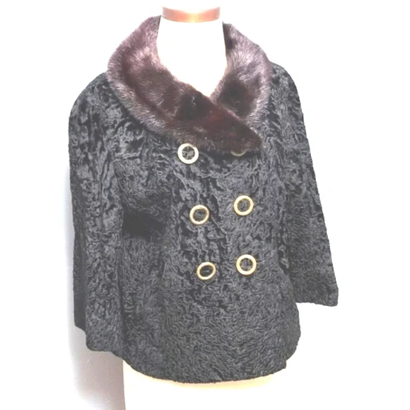 Vintage textured faux fur jacket. No tags. Medium- see measurements - Picture 1 of 14